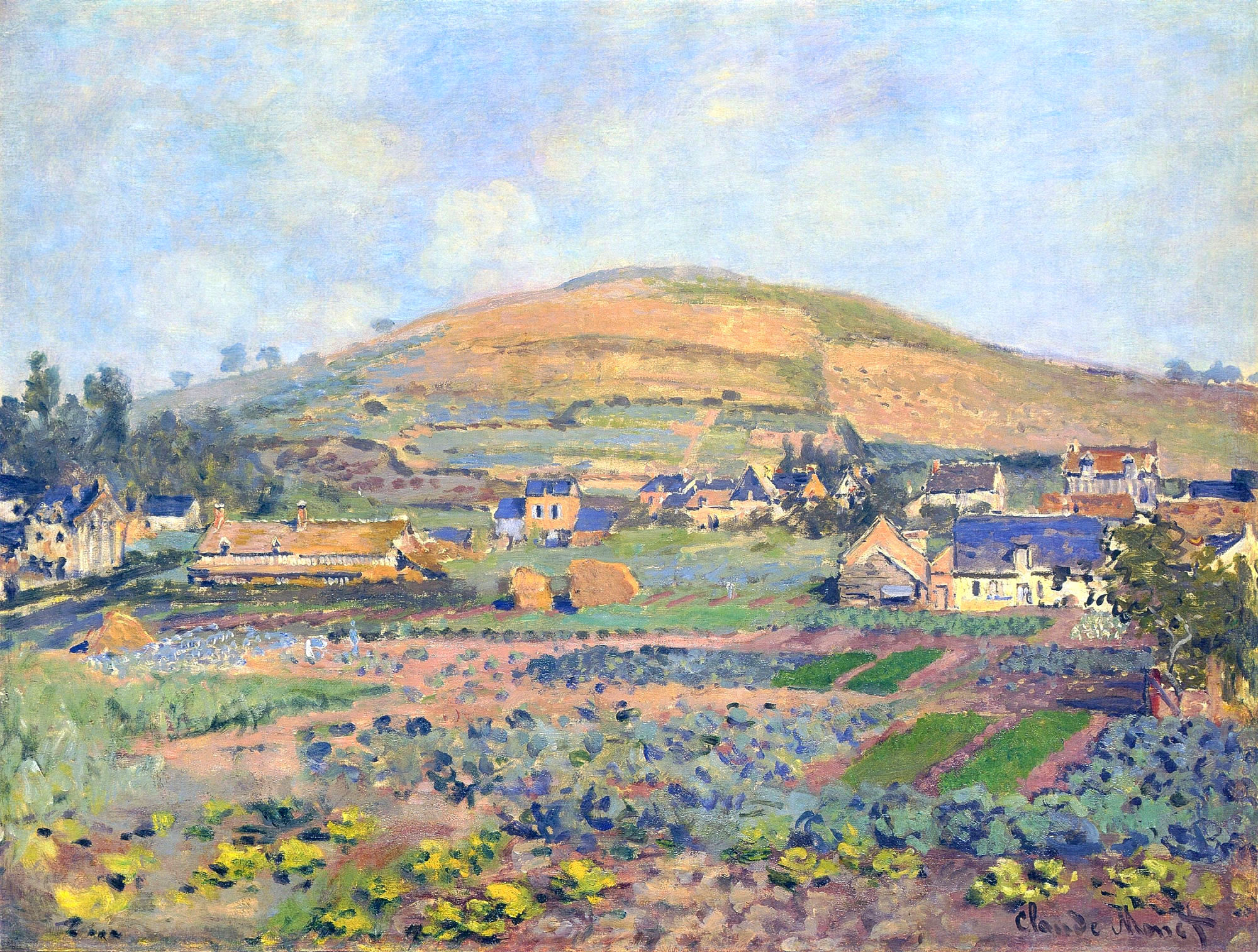 The Mount Riboudet in Rouen at Spring 1872